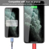 Braided 3A 3 in 1 USB to Type-C / 8 Pin / Micro USB Fast Charging Cable, Cable Length: 1.2m(Blue)