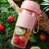 FS1300 Mini Juicer Home Portable Cooking Machine Student Juice Cup Juicer, Colour: Cherry Blossom Four  Blade