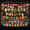 Christmas Alphabet Pull Flag Holiday Party Venue Decoration, Model: HL026