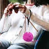 Portable T-shaped Acrylic Wrist Yarn Holder, Style: Large(Black)