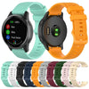 For Garmin Vivoactive 4 22mm Silicone Watch Band(Midnight Blue)