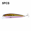 5 PCS M0205 9.6cm/9.8g Minnow Bionic Fake Bait Plastic Floating Hard Bait(6)