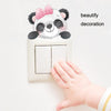 5sheets Cartoon Animal Switch Sticker Children Room Decoration(As Show)