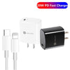 PD11 Single PD3.0 USB-C / Type-C 20W Fast Charger with 1m Type-C to 8 Pin Data Cable, US Plug(Black)
