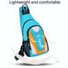 O-TBOST Outdoor Casual Multifunctional Crossbody Backpack(Sky Blue And Yellow)