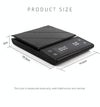 Household Kitchen Scale Hand-Made Coffee Electronic Scale With Timer(Black)