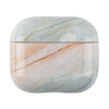 For AirPods 4 Marble Pattern TPU Earphones Protective Case(Grey green S02)