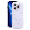 For iPhone 13 Pro AG Fine Hole Liquid Silicone MagSafe Magnetic Phone Case(Lilac)