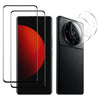 For Xiaomi 12S Ultra 2pcs 3D Edge Glue Tempered Glass Full Film with 2pcs Lens Film Set