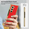For Samsung Galaxy Z Fold5 Integrated AG Frosted Vacuum Plating Phone Case(Red)