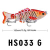 PROBEROS HS033 10cm 15.61g Knotty Lure Fish Bait Plastic Hard Bait(G)