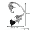 Vintage Elf Wings Ear Clip Dark Punk Style Devil Earrings(E2112-1)
