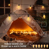 15m 25 Bulb with RF Remote 12V C35 LED String Lights Garden Christmas Waterproof Strawberry Candle Light, EU Plug(Warm Light)