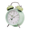 Student Cute Style Bell Alarm Clock Bedside Mute Clock With Light Specification Y36 4 Inch (Green)