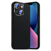 For iPhone 13 Nano Lens Cover Liquid Silicone Phone Case(Black)