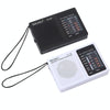 BAIJIALI BJL228 Retro Portable Two Band FM AM Radio Built-in Speaker(Black)