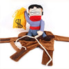 Cowboy Dog Costume with Money Bag (L) - Halloween Fancy Dress
