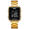 SKMEI 2064 Multifunctional Muslim Worships Compass Luminous Digital Wrist Watch(Gold+Black)