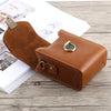 Full Body Camera Buckle Lock PU Leather Case Bag with Hand Strap & Neck Strap for Canon G7X II / G9X Mark II, Sony RX100 / M2(Brown)