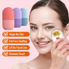 Silicone Wave Pattern Ice Compartment Mould Facial Beauty Massage Pore Shrinking Ice Cube Mold(Green)