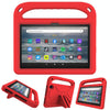 For Amazon Fire 7 2022 Handle EVA Shockproof Tablet Case with Triangle Holder(Red)