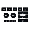 For 2005-2010 Volkswagen Touareg/Passat Steering Wheel Window AC Switch Button Repair Sticker(8pcs /Set)