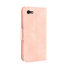 For iPhone SE 2022 / SE 2020 Wallet Style Skin Feel Calf Pattern Leather Case with Separate Card Slot(Pink)