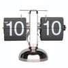 Balance Shaped Metal Auto Flip Down Clock Desktop Decorative Clock with Single Holder