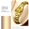BINBOND N321 Square Temperament Metal 30M Waterproof Quartz Watch, Color: Rose Gold