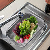 Stainless Steel Square BBQ Basket Heightened Handle Anti-scalding Grill Basket 42.5x28x10.5