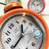 3 Inch Metal Bell Alarm Clock With Night Light Student Bedside Fashion Clock(Red)