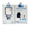 PD31 30W USB-C / Type-C + USB-A Charger with Type-C+8 Pin 2-in-1 Data Cable, EU Plug(White)