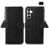 For Samsung Galaxy A36 Genuine Leather Litchi Texture RFID Leather Phone Case(Black)