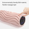 EVA Electrical Muscle Relaxer Yoga Massage Vibration Foam Roller, Fishbone Vibration USB (Coral Orange)