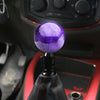 Car Modified Marble Star Gear Head Shifter Cover with Adapter (Purple)