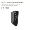 Hallmo Car Cowhide Leather Key Protective Cover for Volkswagen Golf 8(Black)