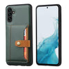 For Samsung Galaxy S25+ 5G Calfskin Card Slot TPU Hybrid PU Phone Case(Green)
