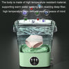 4.5L Mini Portable Folding Household Washing Machine Underwear Washer, Color: Fruit Green + Blue Light Antibacterial(UK Plug)
