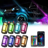 8 in 1 G6 RGB Colorful Car Chassis Light LED Music Atmosphere Light With 24-Button Remote Control