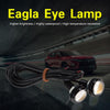 10 PCS 18mm 1.5W DC9-80V Motorcycle Eagle Eye Light Double Lens(Yellow Light)
