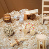 Hamster Wooden Seesaw & Climbing Ladder Toy Set (11 Pcs)