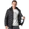 9 Zone Double Control Blue USB Winter Electric Heated Jacket Warm Thermal Jacket, Size: XXXL