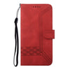 For Xiaomi Redmi K70 Cubic Skin Feel Flip Leather Phone Case(Red)