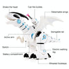 Electric Mechanical Fighting Dinosaur Children Dinosaur Model Toy, Support Walking & Lighting & Sound & Launch Soft Bullet