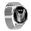 AK32 1.36 inch IPS Touch Screen Smart Watch, Support Bluetooth Calling/Blood Oxygen Monitoring,Style: Steel Watch Band(Silver)