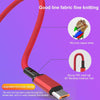 Braided 3A 3 in 1 USB to Type-C / 8 Pin / Micro USB Fast Charging Cable, Cable Length: 1.2m(Blue)