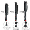 BEXIN P308B Portable Travel Outdoor DSLR Camera Aluminum Alloy Monopod Holder (Black)