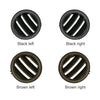 Car Left Side Dashboard Small Air Outlet Circular Air-conditioning Outlet for Mercedes-Benz C Class W204 (Brown)