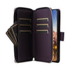 For Samsung Galaxy A25 Nine-card Slots Zipper Wallet Bag Leather Phone Case(Dark Purple)