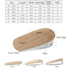 GEL Increasing High Insole Fleece Invisible Increased Pad, Size: L Code 1cm(Apricot)